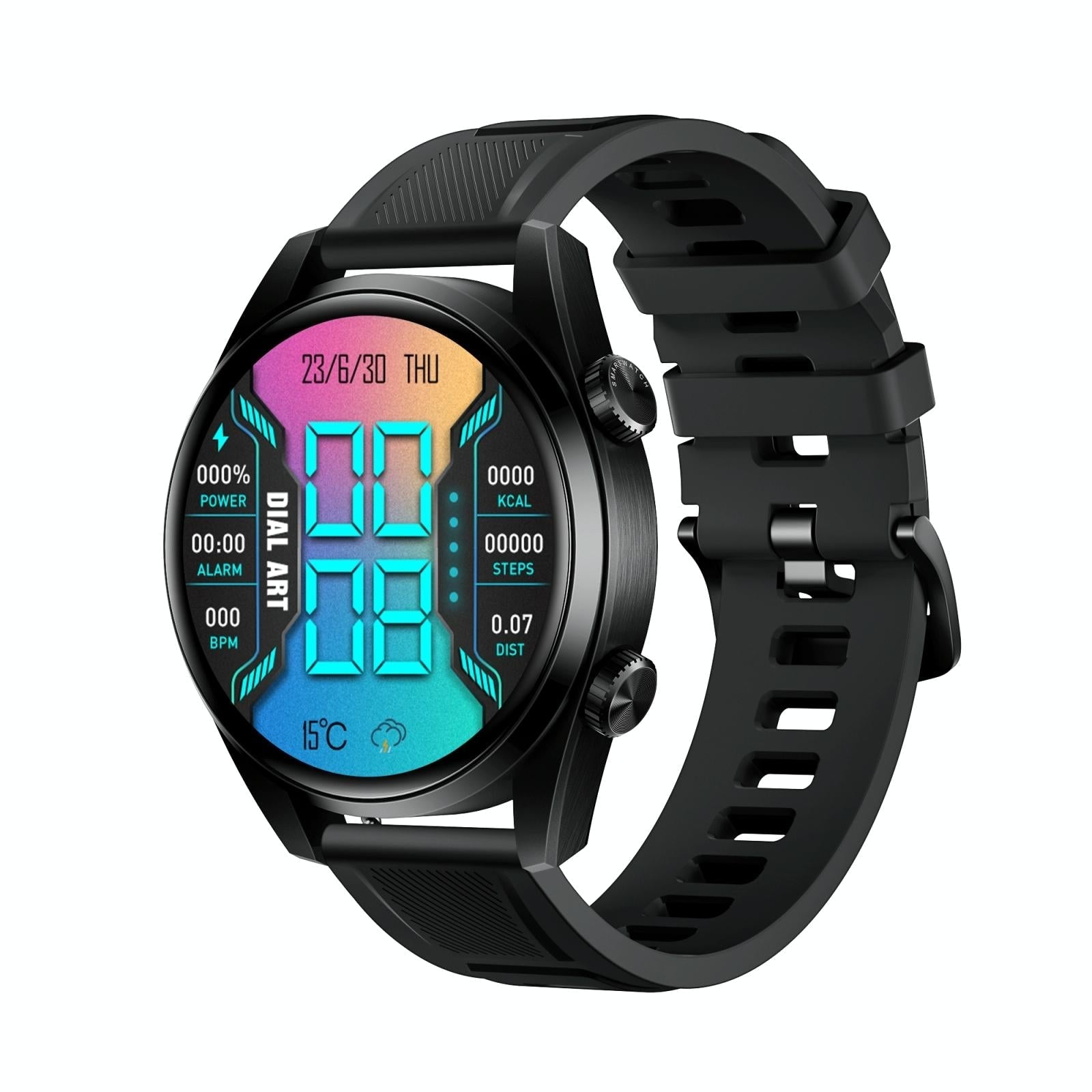 V562-A104715600ADE-202504251928-00 1.43 Inch Ip67 Sport Smart Watch Support Bluetooth Call / Sleep / Blood Oxygen / Heart Rate / Blood Pressure Health Monitor - Black - Image 1