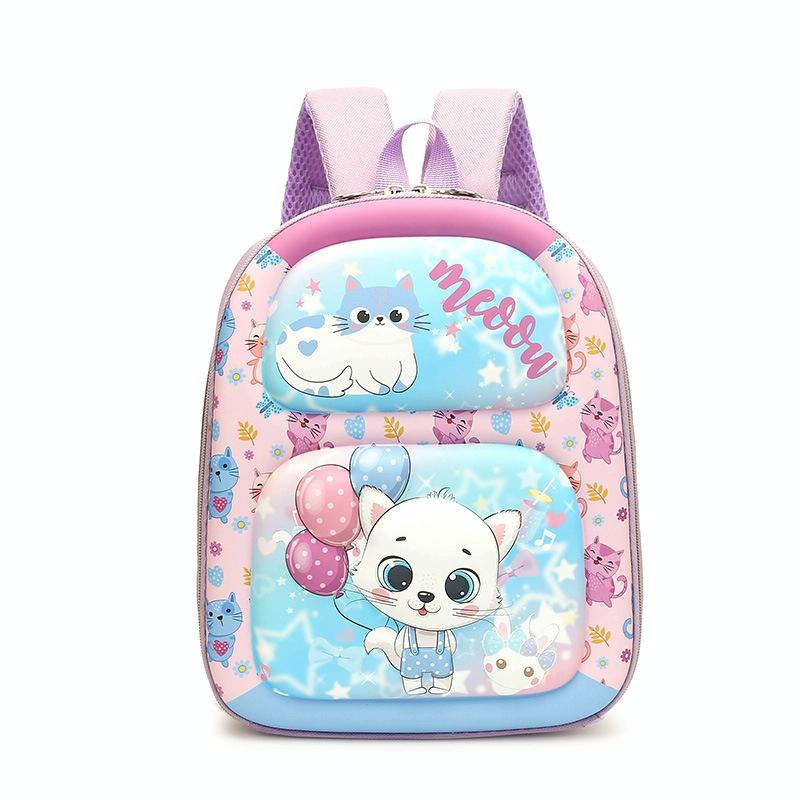 V562-A1047324060DBT-202504251546-00 Kindergarten 3d Cartoon School Bag - Ideal for Little Ones - Kitten - Image 1
