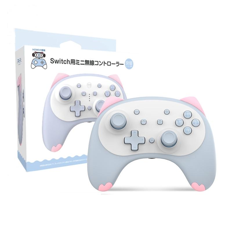 V562-A1049075950DBT-202502241505-00 Cat Shaped Wireless Tooth Handle for Nintendo Switch - Blue - Image 1