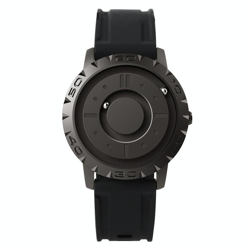 V562-A1051492060DBT-202504171910-00 Bezel-free Magnetic Ball Watch - Men Design - Black - Image 1