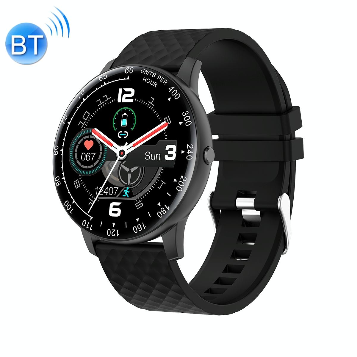 V562-A105268300ADE-202505271205-00 1.75 Inch Hd Round Screen Silicone Strap Smart Sports Watch - Black - Image 1