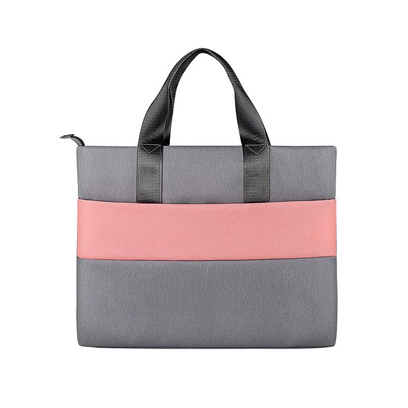 V562-A1063343060DBT-202502282020-00 Universal Portable Laptop Liner Bag - Pink / Gray - 14.1-15.4 Inches - Image 1