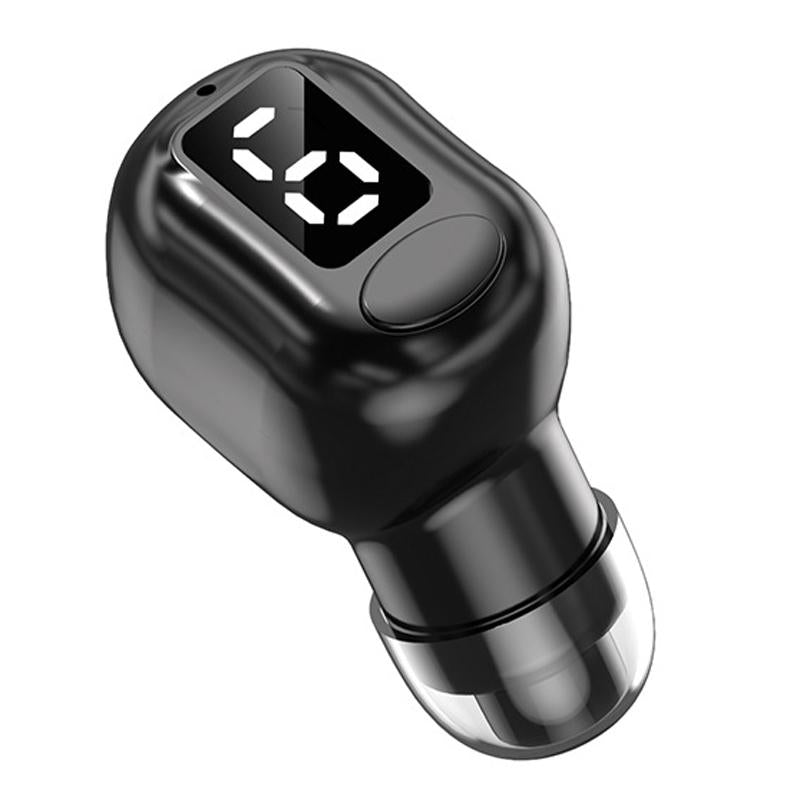 V562-A1063423060DBT-202505222112-00 Mini Bluetooth Earphones with M5 Digital Display - Black - Image 1