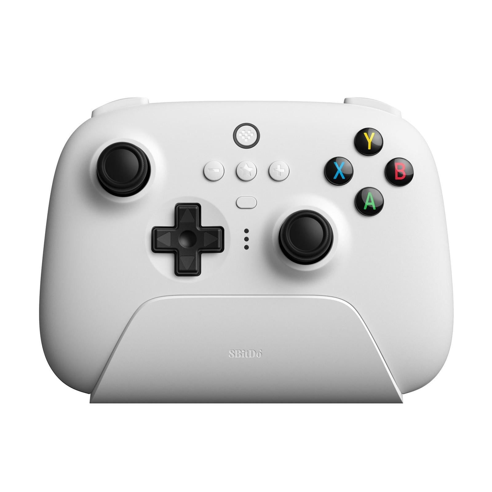 V562-A1064204060DBT-202505201336-00 Wireless Gaming Controller + Charging Dock for Pc / Windows 10 / 11 / Steam Deck - 2.4g - White - Image 1