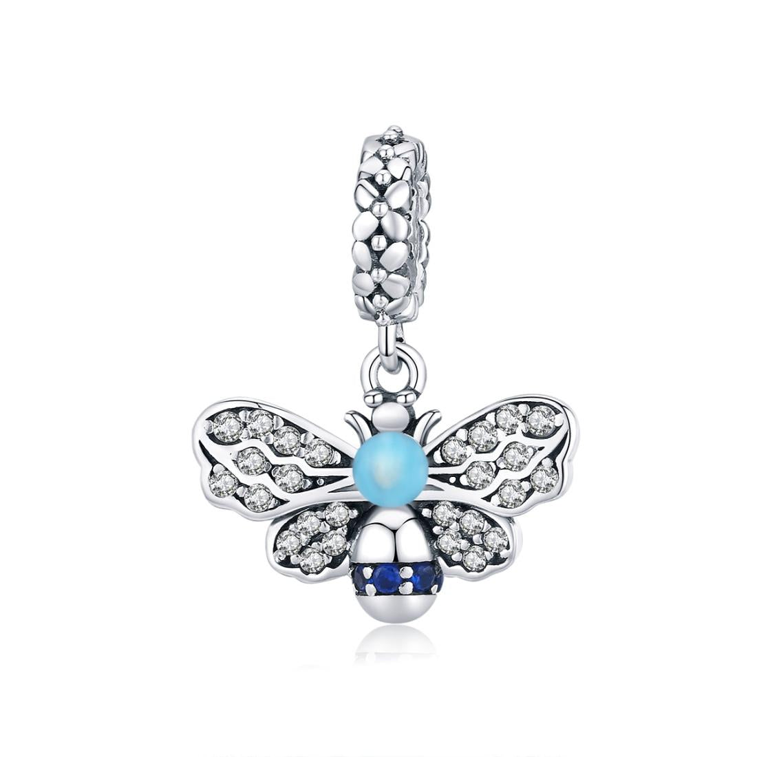 V562-A10681600ADE-202504111621-00 925 Sterling Silver Bee Pendant For Diy Bracelets - Image 1