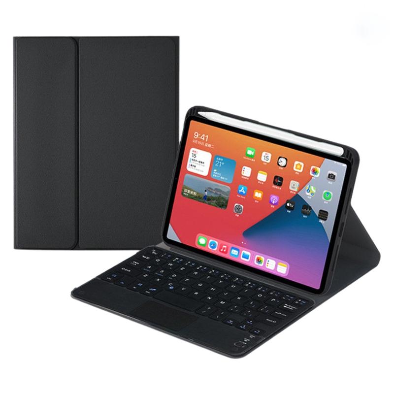 V562-A106880200ADE-202504291927-00 Detachable Bluetooth Keyboard Leather Tablet Case For Ipad Mini 6 With Touchpad & Holder - Black - Image 1