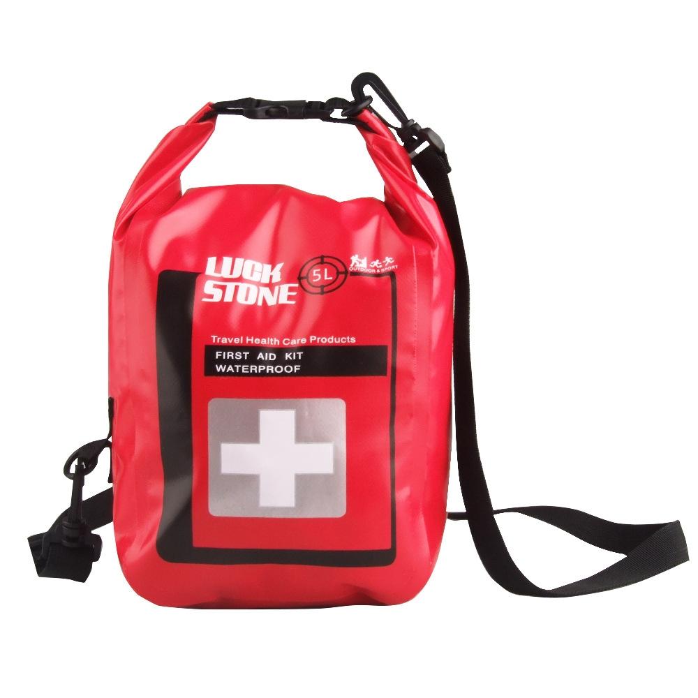 V562-A1071502060DBT-202504251805-00 Waterproof 5L First Aid Bag For Outdoor Adventures Red - Image 1
