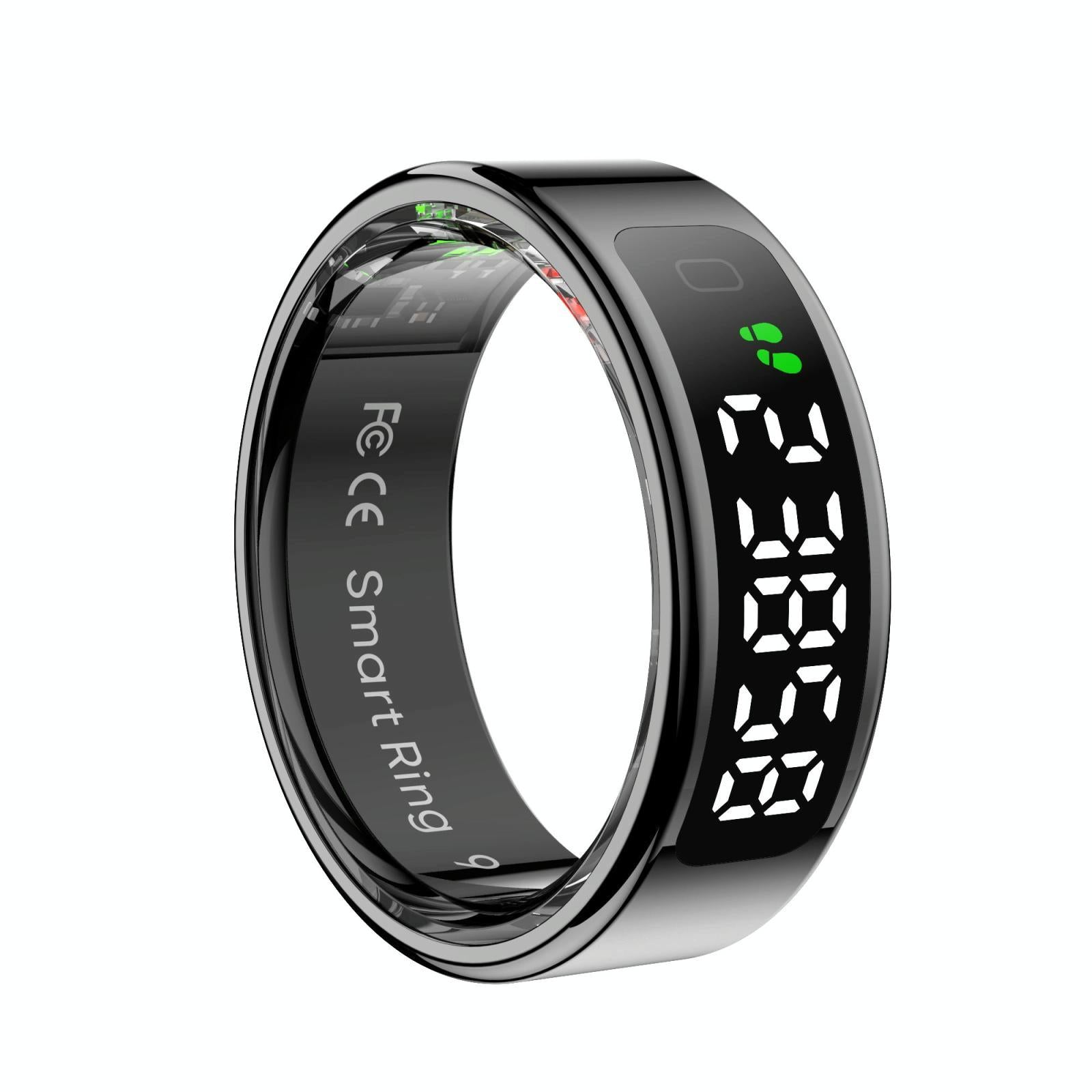 V562-A107308200AYS-202504281842-00 Smart Ring Heart Rate Blood Oxygen Sleep Sports Size 11 - Black - Image 1