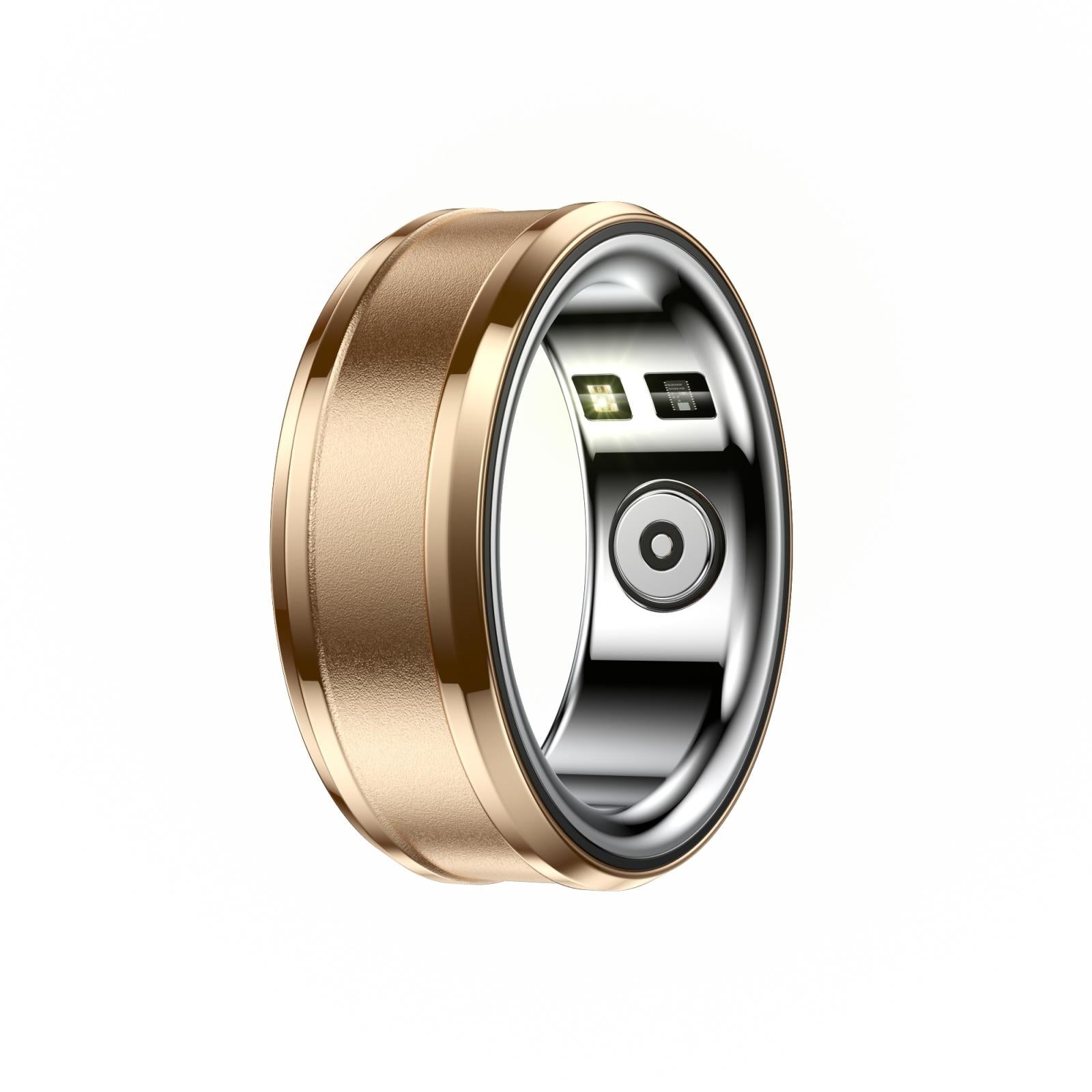V562-A107315200AYS-202504281842-00 Smart Ring With Heart Rate Blood Oxygen & Sleep Monitoring - Size 18 - Gold - Image 1
