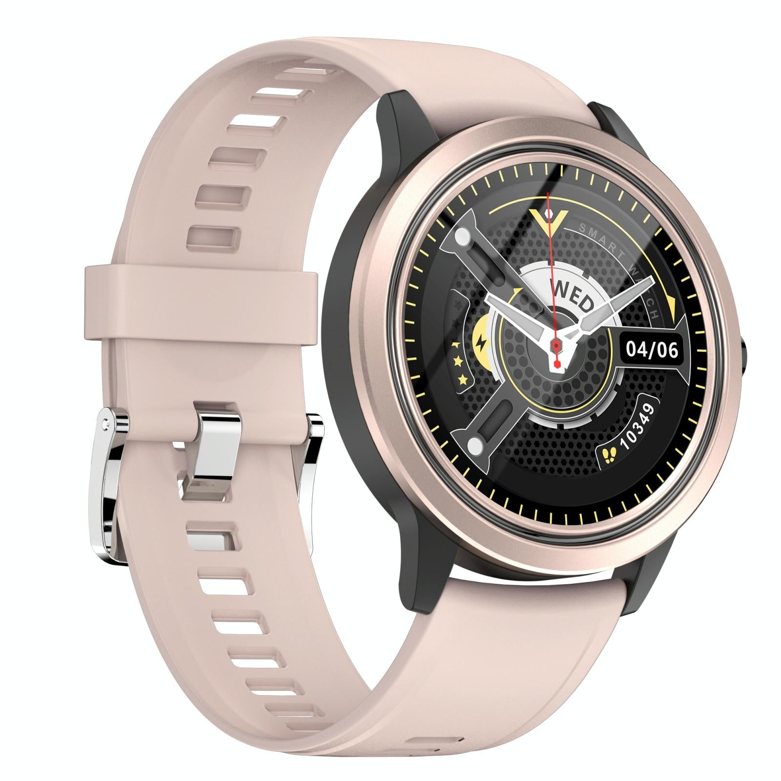 V562-A107941300ADE-202504251945-00 1.32 Inch Ips Hd Screen Smart Watch Support Bluetooth Calling / Blood Pressure Monitoring - Pink - Image 1