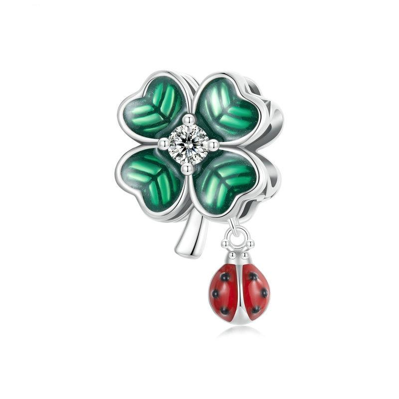 V562-A1083344060DBT-202504111827-00 925 Sterling Silver Lucky Ladybug Diy Beads - Image 1