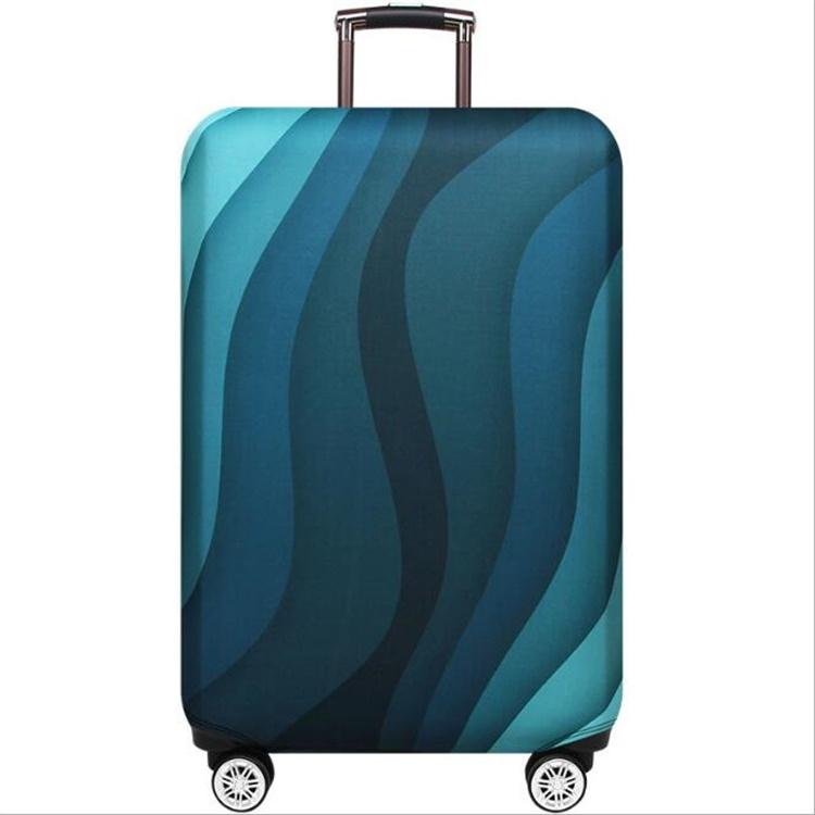 V562-A2036659040DBT-202502281720-00 22-24 Inch Travel Suitcase Dust Covers - Elastic & Abrasion-resistant - Green Ripple - Image 1