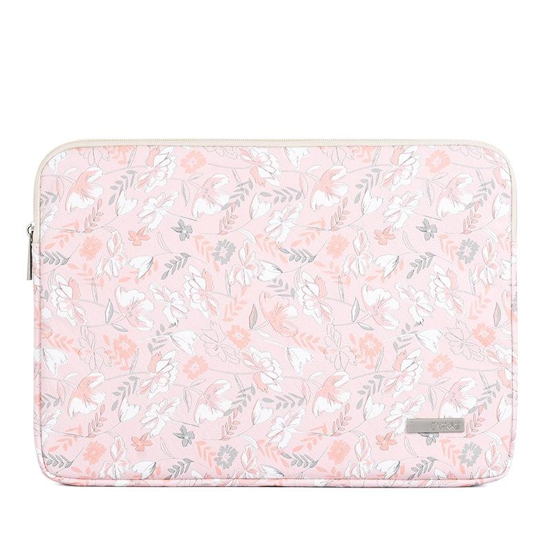 V562-A2041243060DBT-202504021941-00 Waterproof 12 Laptop Liner Bag in Light Pink Pu Leather - Image 1