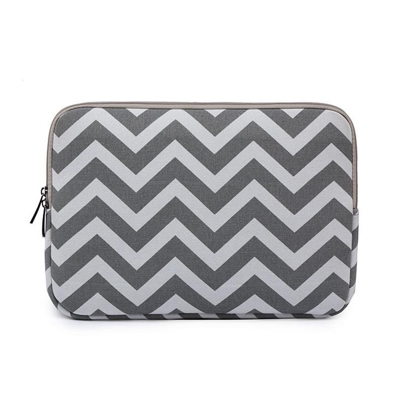 V562-A2050375950DBT-202504022015-00 11.6 Wavy Pattern Notebook Liner Bag - Sleek Design - Gray - Image 1