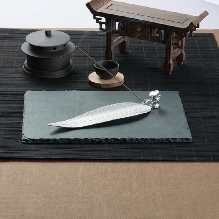 V562-A207091550DBT-202503041652-00 Small Sandalwood Incense Sticks - Leaf Ornaments for Crafts - Silver - Image 1