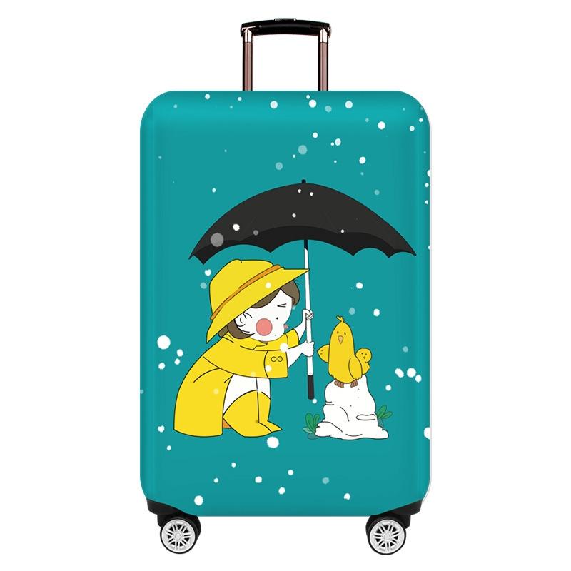 V562-A3069543060DBT-202502281711-00 Large Elastic Dustproof Luggage Cover - Durable and Protective - Love Girl - Image 1