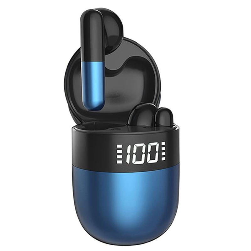 V562-B100134100AYS-202505222005-00 Wireless Bluetooth Earphones with Led Display and Hifi Sound for Sports - Blue - Image 1