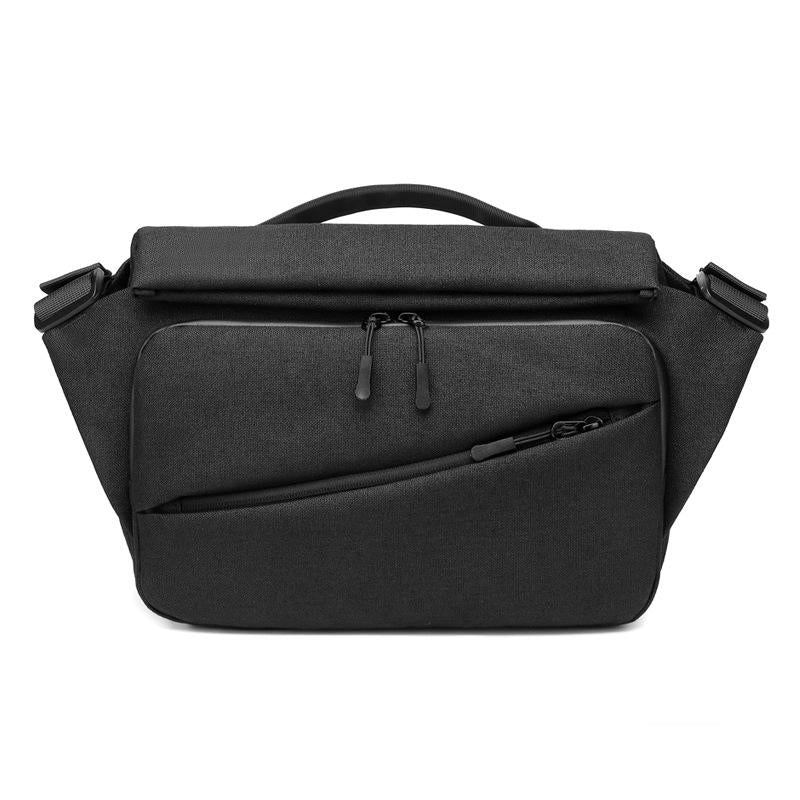 V562-B1004111350DBT-202503032025-00 Waterproof Men Messenger Bag With Usb Charging Port Multifunctional Design - Black - Image 1