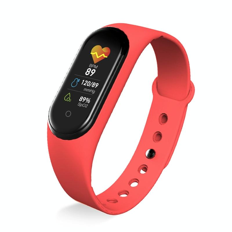 V562-B10093900AYS-202502241705-00 Waterproof Bluetooth Smart Watch With Hr / Bp Monitoring And Colour Screen - Red - Image 1