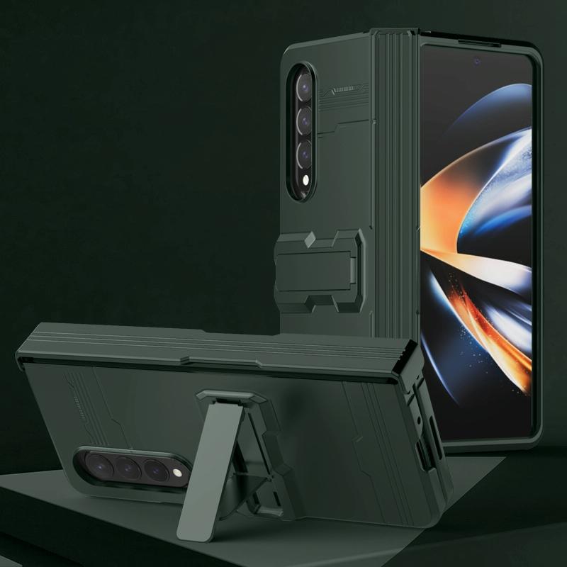 V562-B100984300ADE-202503211326-00 For Samsung Galaxy Z Fold4 5G Anti-Fall King Kong Phone Case - Green - Image 1