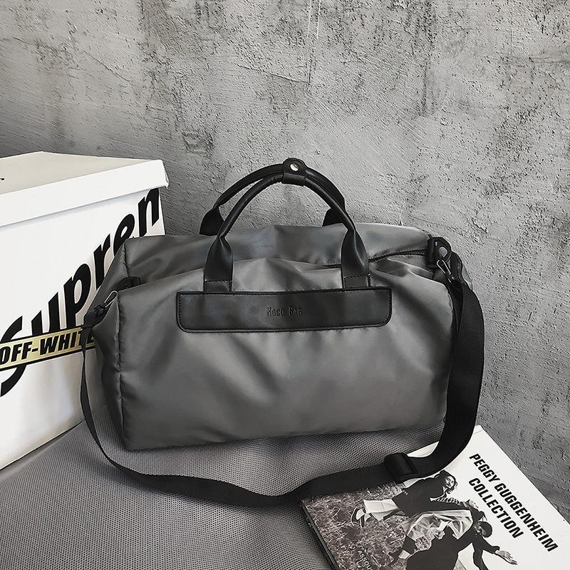 V562-B1010174060DBT-202503041345-00 Large Sports Bag with Separate Shoe Compartment - Grey - Image 1