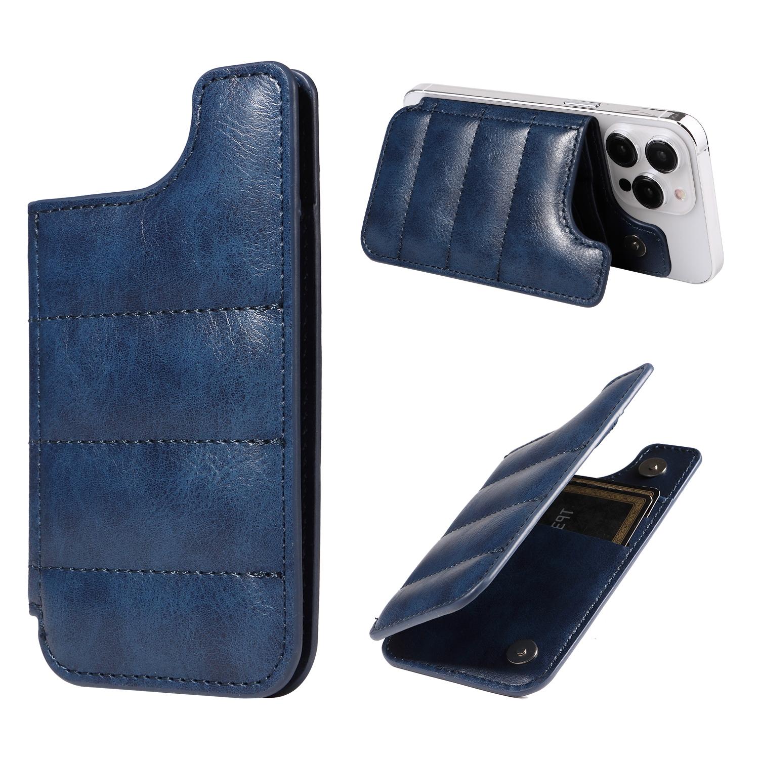 V562-B101054600ADE-202503282006-00 Vintage Cow Print Sewing Card Phone Sticker - Blue - Image 1