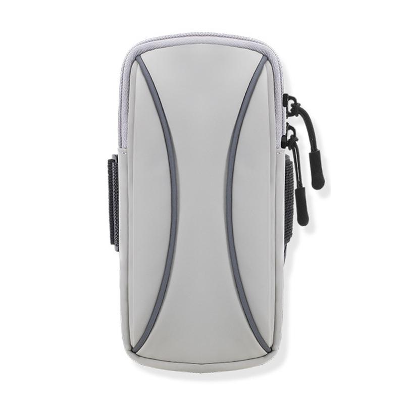 V562-B1014905060DBT-202502272020-00 Waterproof Running Arm Bag For Mobile Phones Pouch For Outdoor Activities - Grey - Image 1