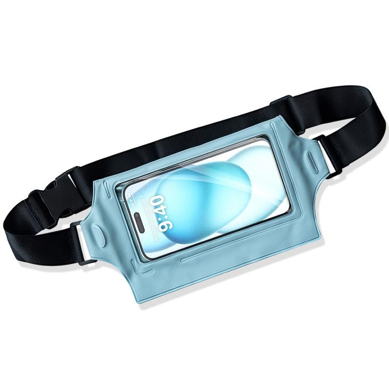 V562-B1019905060DBT-202504251511-00 Waterproof Waist Bag For Mobile Phone And Sports - Gray Blue - Image 1