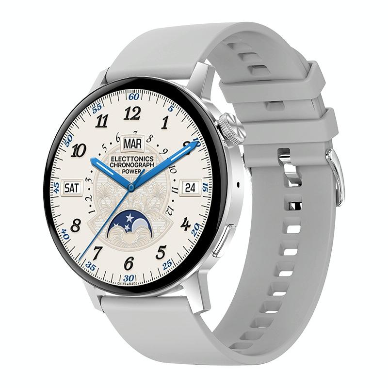 V562-B102227100AYS-202504252042-00 Mini Silicone Smart Watch With Colour Screen - Dt3 - Silver - Image 1
