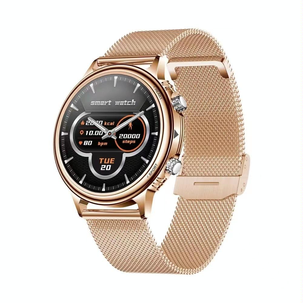 V562-B102228100AYS-202504252122-00 Smart Steel Watch With Colour Screen - Gold - Image 1