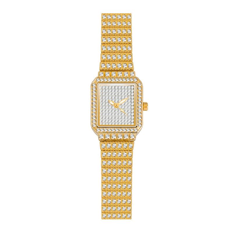 V562-B1025252060DBT-202504171911-00 Women Diamond Chain Watch - Elegant and Timeless - Gold - Image 1