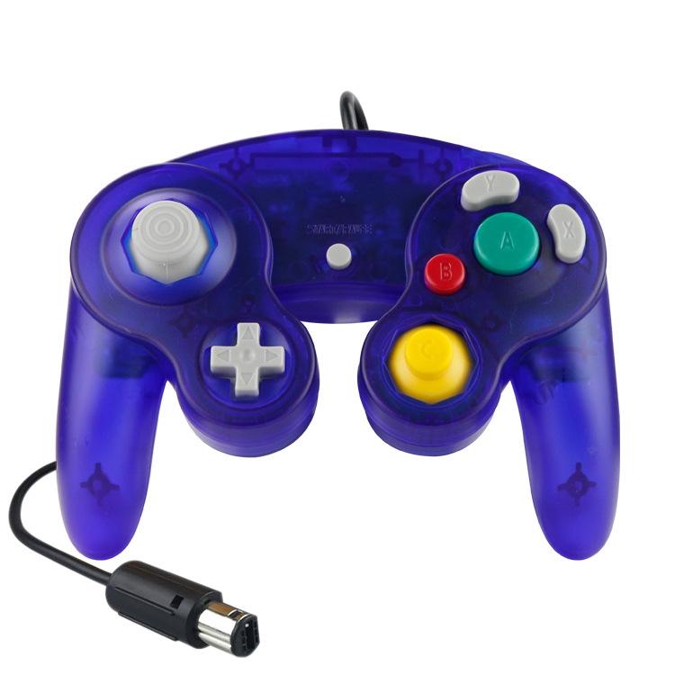 V562-B1026102750DBT-202503201940-00 5 Piece Wired Game Controller for Nintendo Ngc - Transparent Blue - Image 1