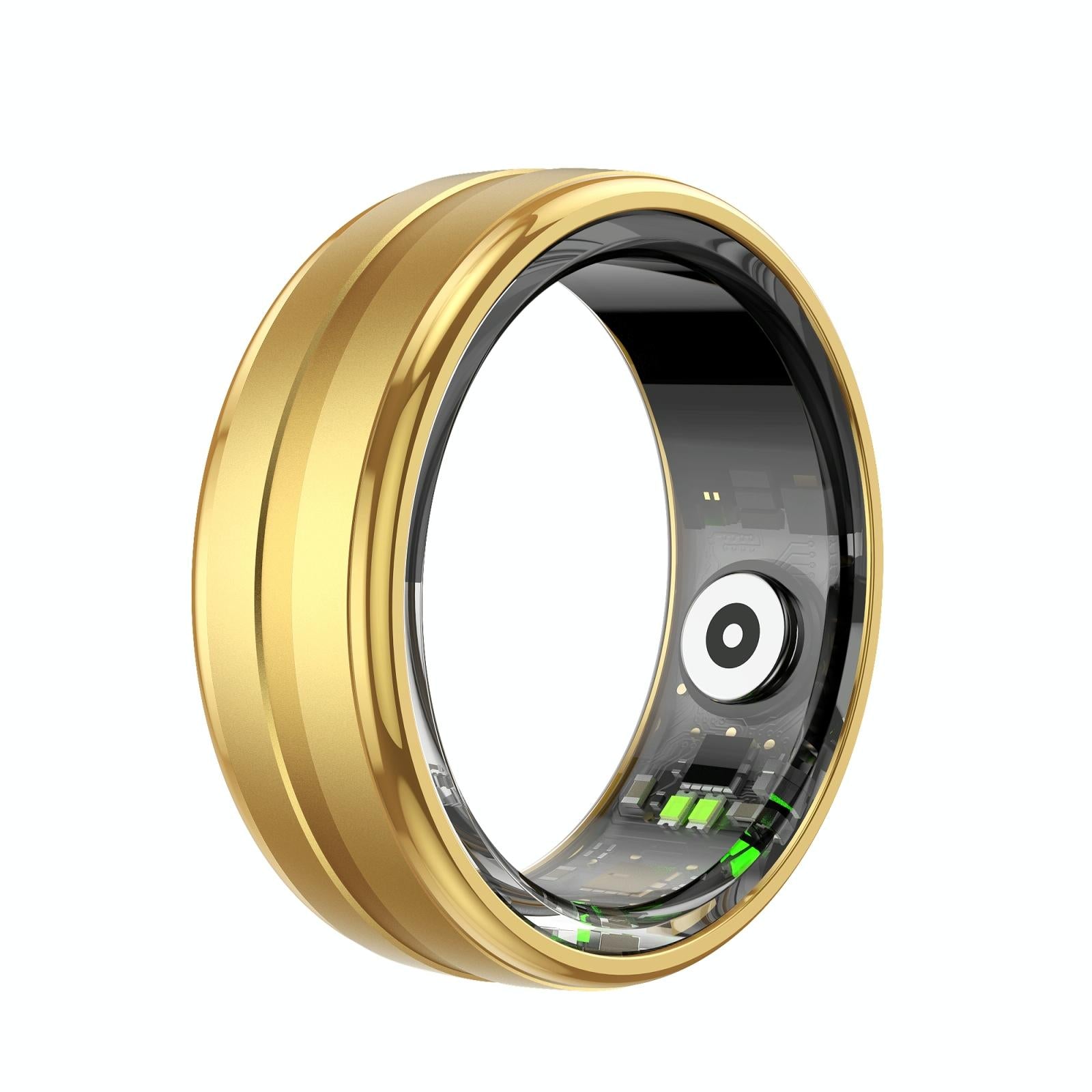V562-B102726200AYS-202504281821-00 Smart Ring With Heart Rate Blood Oxygen & Sleep Monitoring - Size 11 - Gold - Image 1