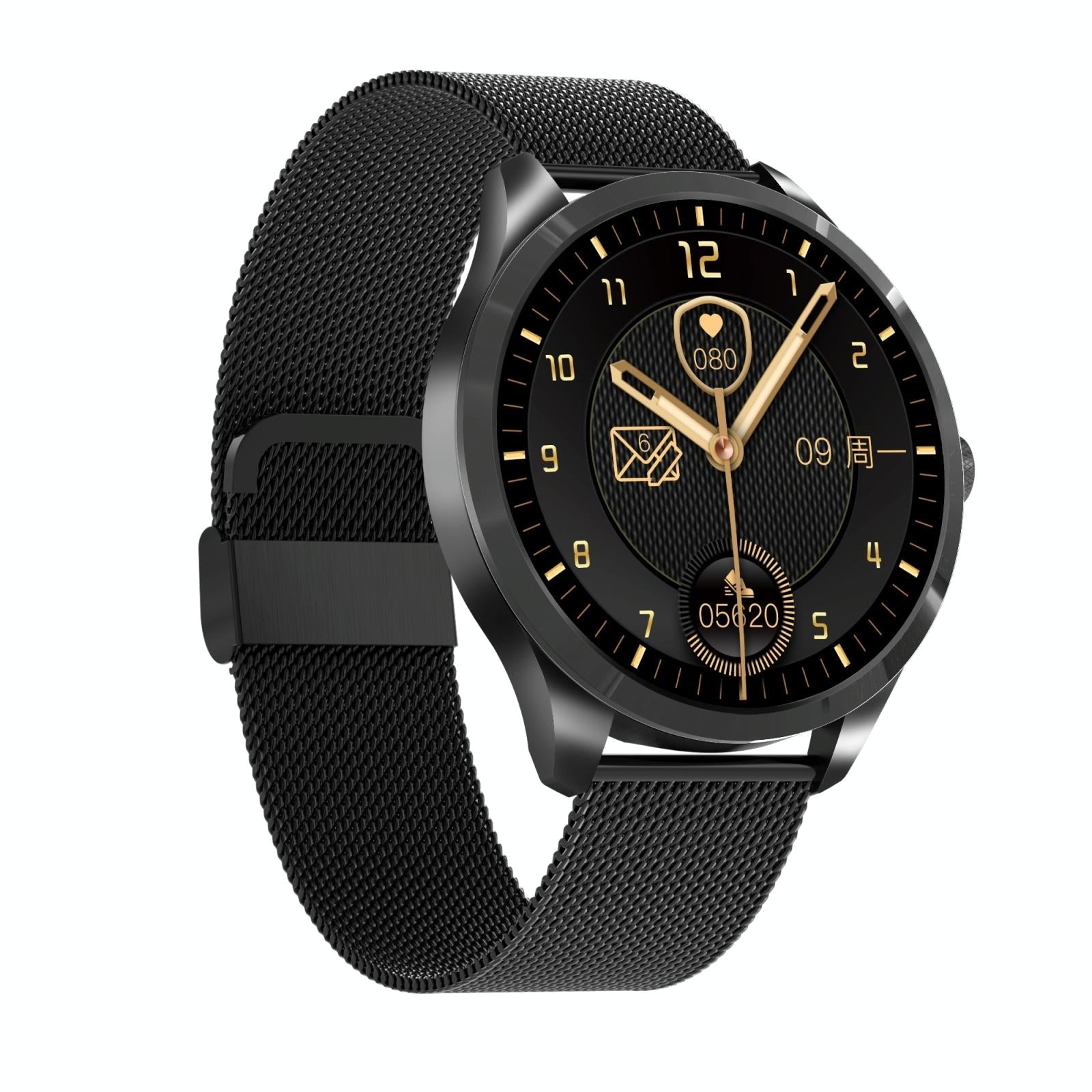 V562-B102764100ADE-202504252005-00 1.28 Inch Ips Colour Screen Ip67 Waterproof Smart Watch Support Blood Pressure Monitoring / Heart Rate Monitoring / Sleep Monitoring - Black - Image 1