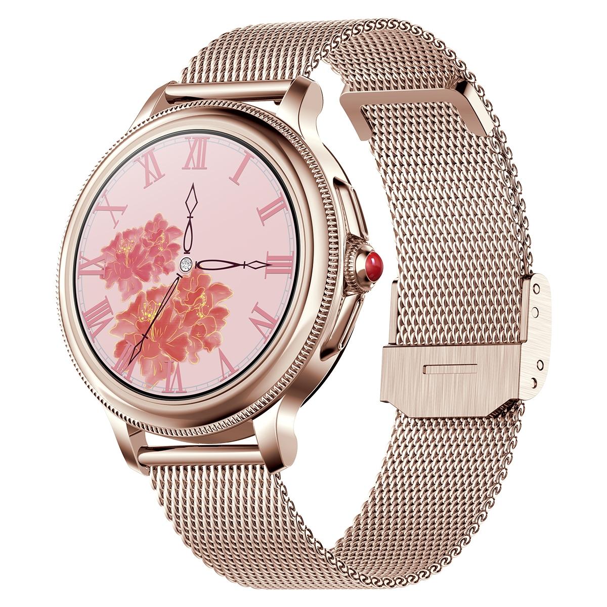 V562-B102822400ADE-202504252133-00 Smart Wristband With Waterproof Heart Rate And Blood Pressure Monitoring - Gold - Image 1