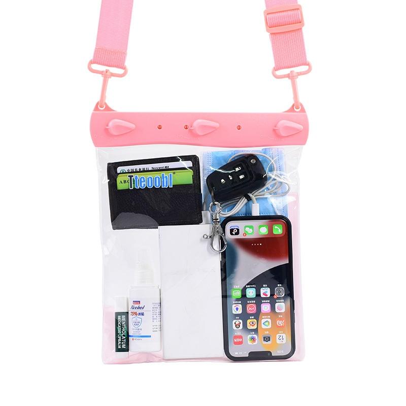 V562-B1029862060DBT-202503041305-00 Waterproof Shoulder Messenger Bag For Sundries Phone Compatible - Pink - Image 1
