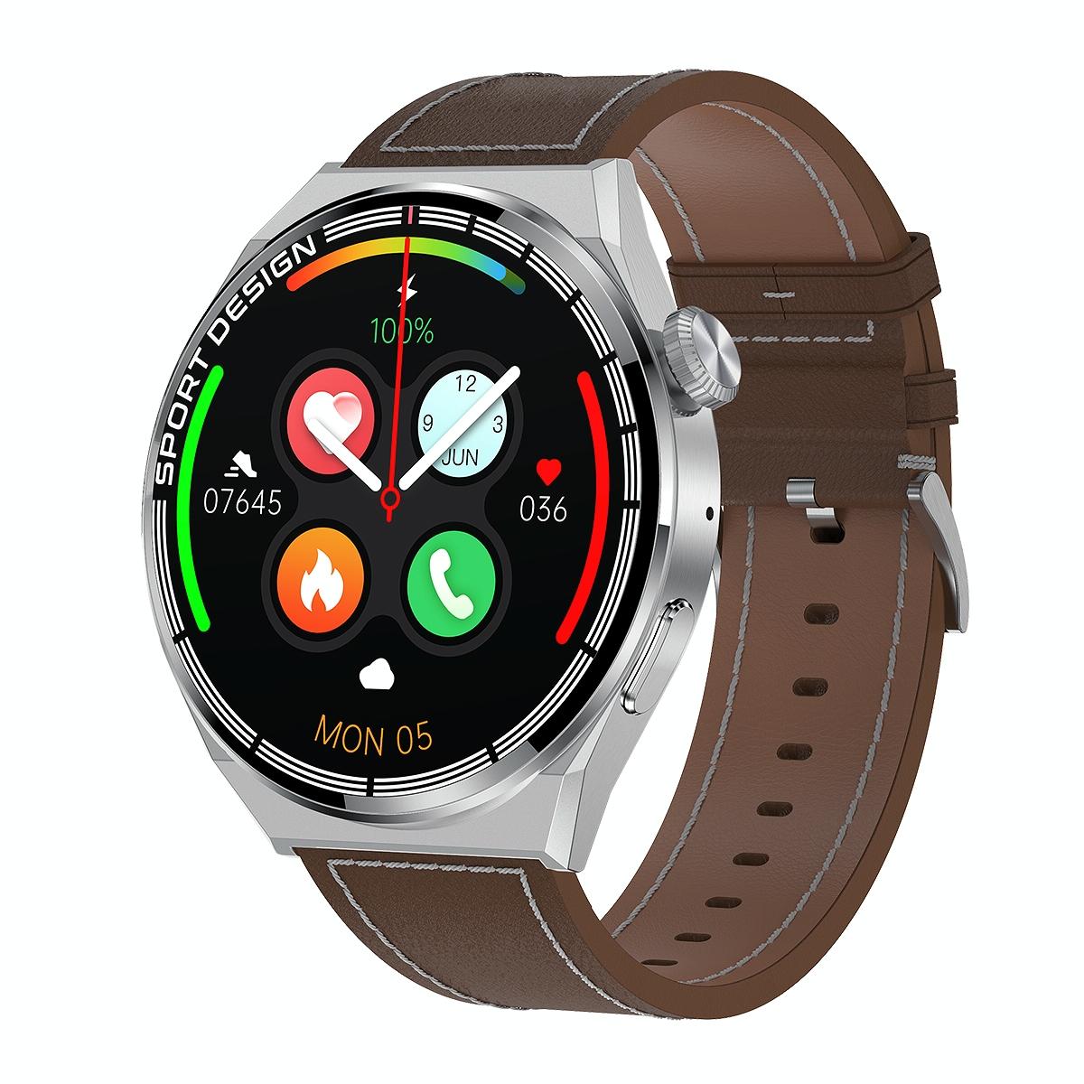 V562-B103433400ADE-202504251926-00 1.6 Inch Waterproof Smart Watch With Bluetooth Call & Nfc - Silver - Image 1