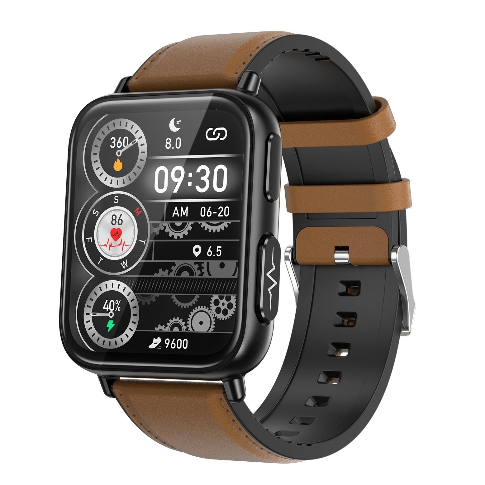 V562-B103626400ADE-202504251835-00 1.91 Inch Waterproof Smart Watch With Ai Diagnosis & Health Monitoring - Brown - Image 1