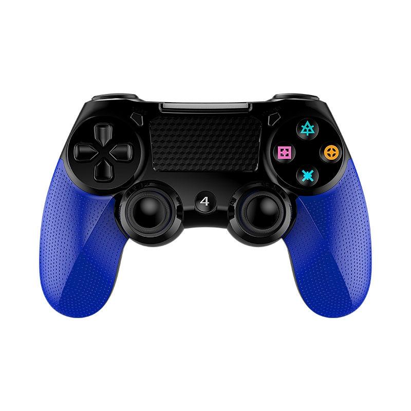 V562-B1040792550DBT-202504182003-00 Wireless Bluetooth Gamepad for Ps4 - Dual Vibration Touch Screen Light Audio - 2 Pcs - Blue - Image 1