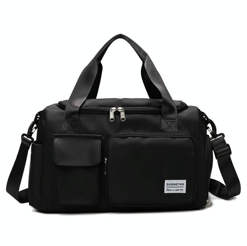 V562-B1042082060DBT-202503041321-00 Compact Waterproof Gym Bag for Travel - Size s - Dark Black - Image 1
