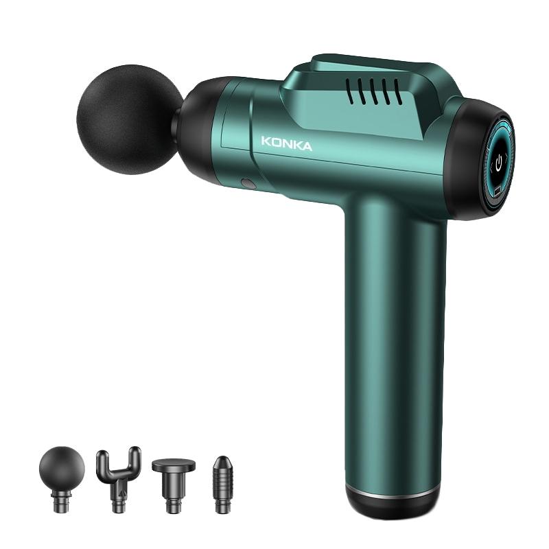 V562-B1048893060DBT-202502241715-00 Intelligent 6-Speed Fascia Massager With 4 Heads - Green - Image 1