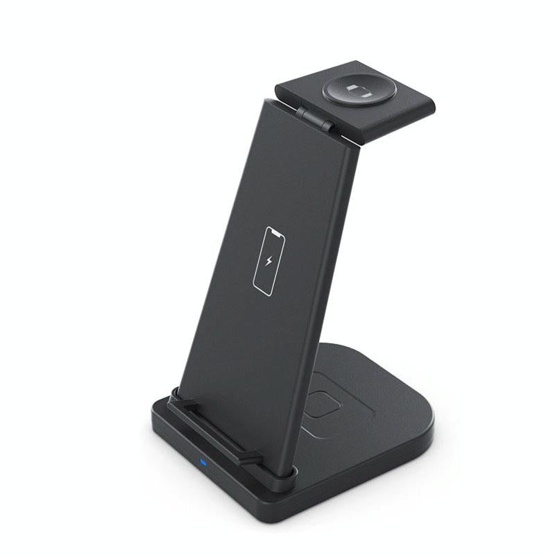 V562-B1056602060DBT-202504211946-00 3 In 1 Portable Wireless Charger Detachable - Black - Image 1