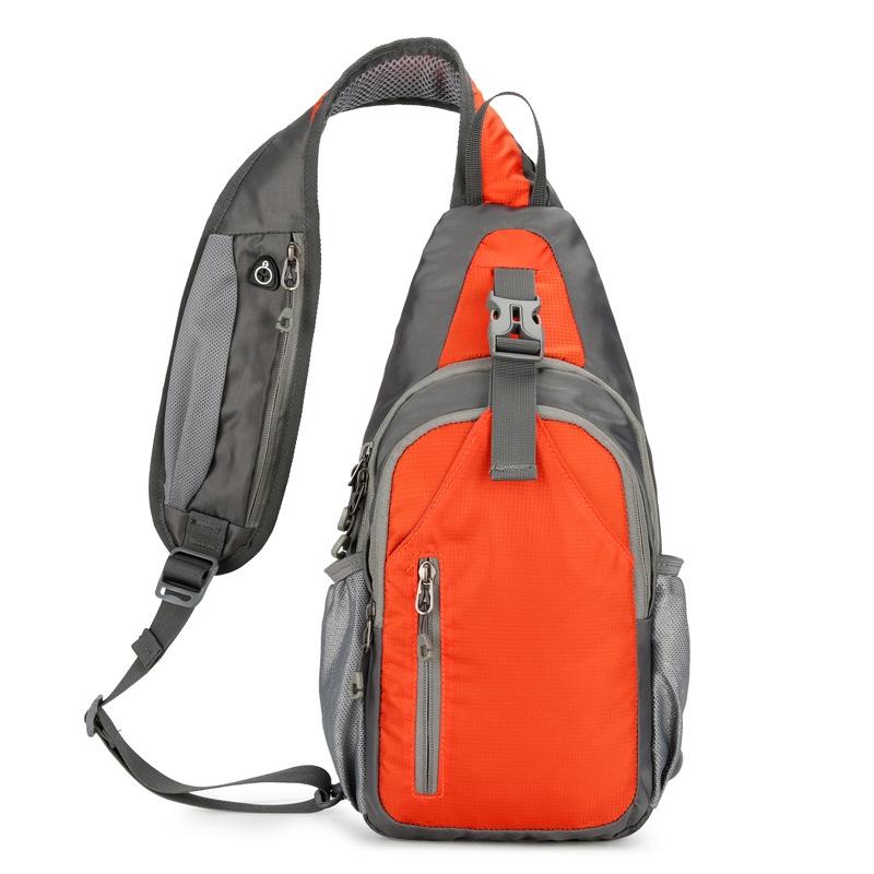 V562-B1059935060DBT-202503032025-00 Waterproof Outdoor Sports Chest Bag Crossbody Single Shoulder Design - Orange - Image 1