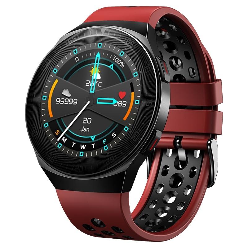 V562-B106262100ADE-202505271206-00 1.28 Inch Ip67 Waterproof Smart Watch With Bluetooth Call Sleep & Heart Rate Monitoring - Red - Image 1