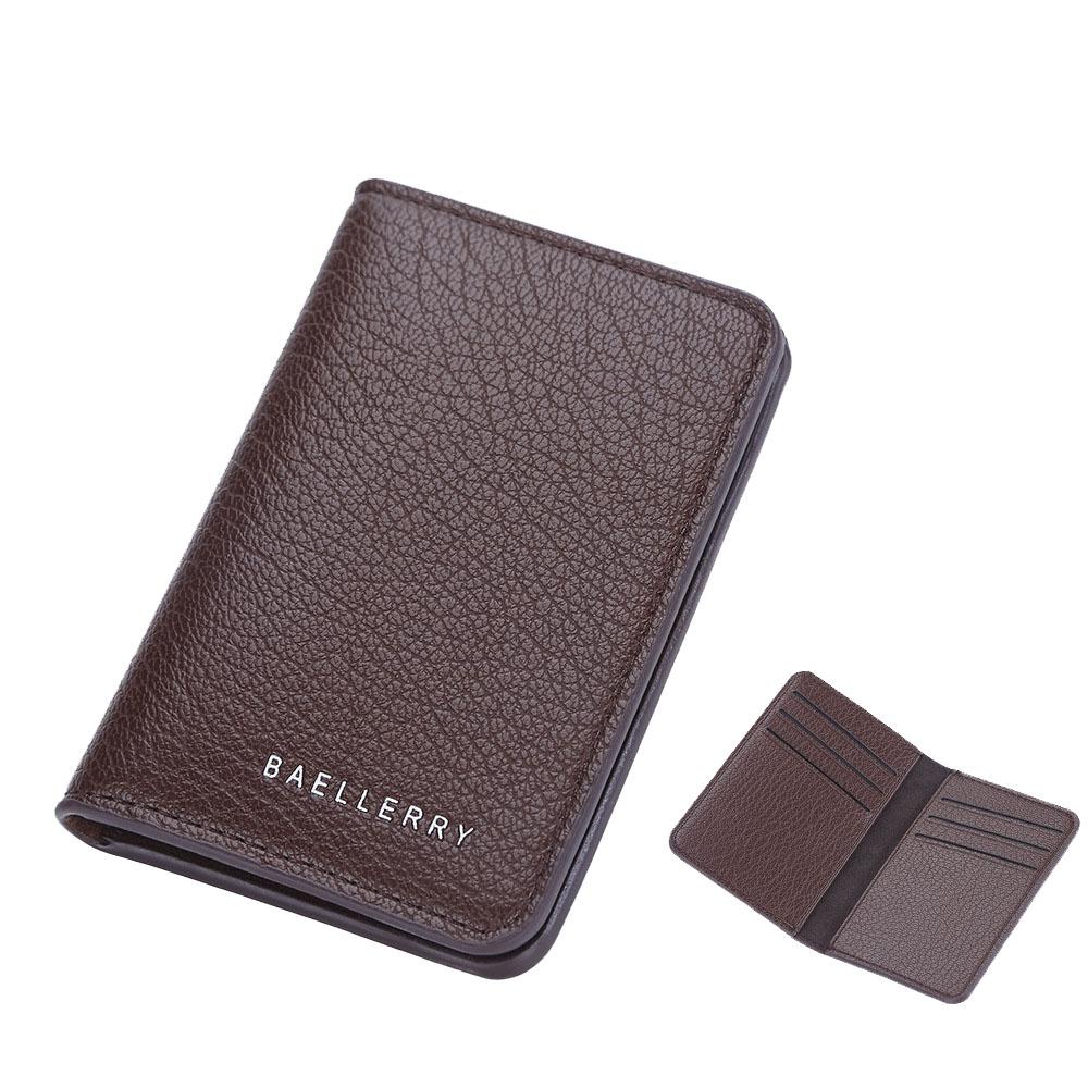 V562-B1069393060DBT-202503280305-00 Lightweight Litchi Pattern Card Holder Coffee - Image 1