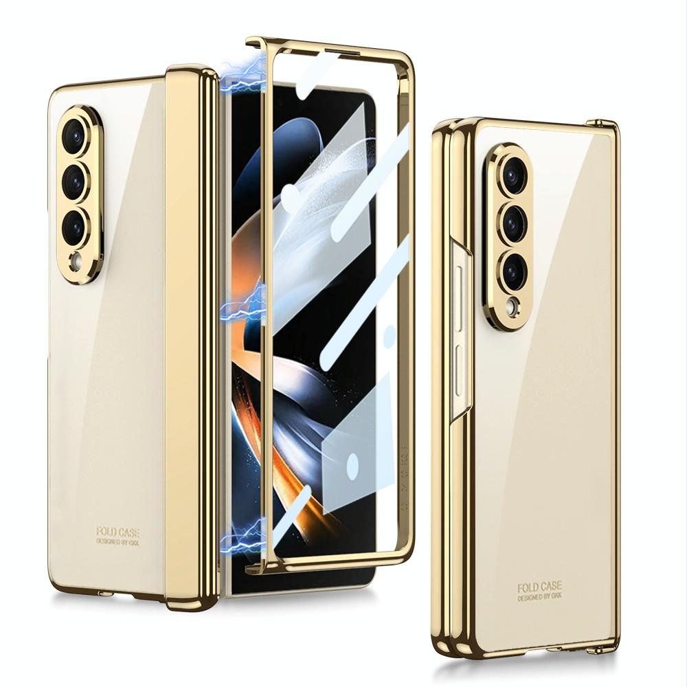 V562-B107157300ADE-202505291235-00 For Samsung Galaxy Z Fold4 5G Magnetic Hinged Case - Champagne Gold - Image 1