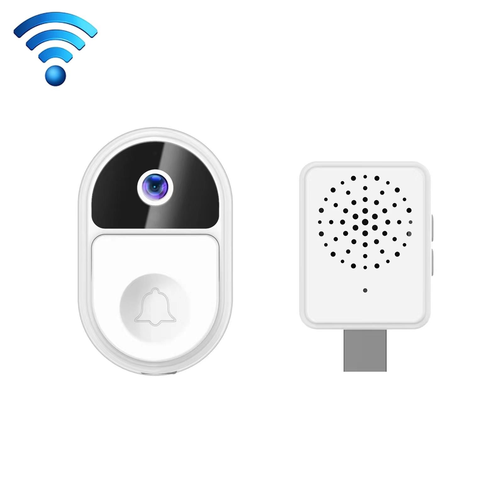 V562-B107337300ADE-202503041950-00 Smart Video Doorbell With Ultra Wide Angle And Two-Way Voice - White - Image 1