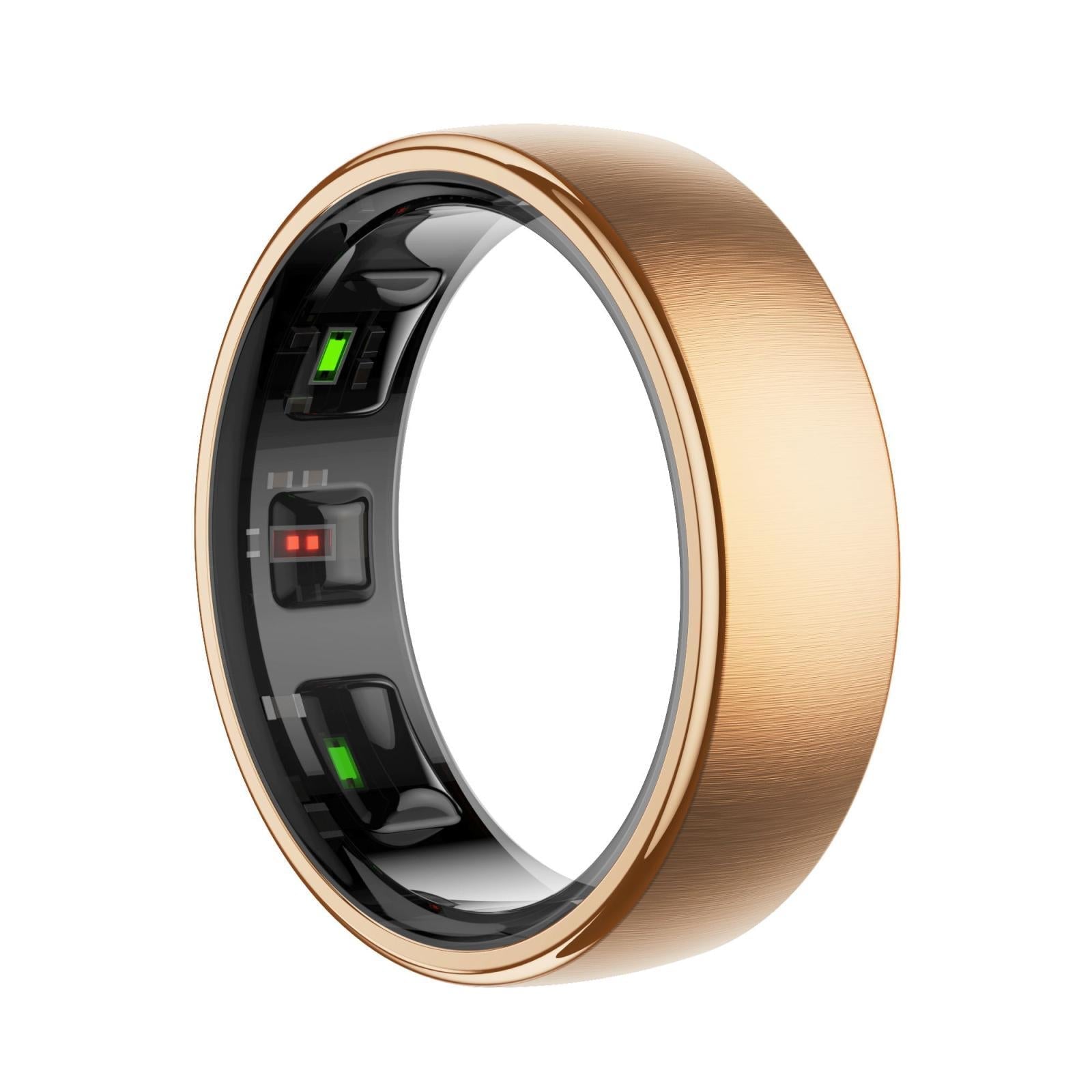 V562-B107397200AYS-202504281911-00 Smart Ring Size 14 Heart Rate Blood Oxygen Sleep Sports - Gold - Image 1