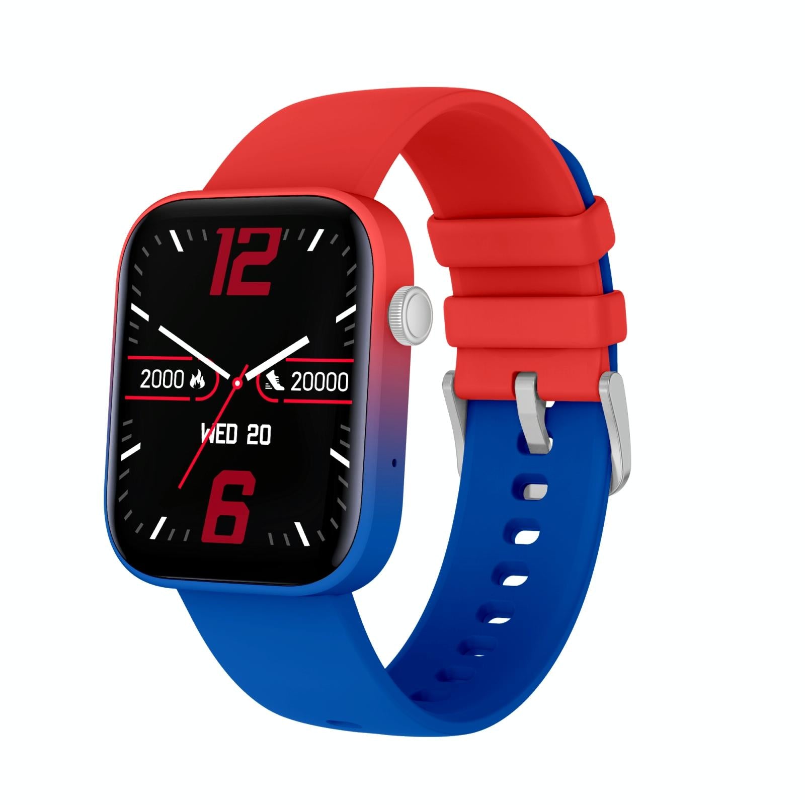 V562-B107652600ADE-202504252025-00 1.8 Inch Tft Screen Bluetooth Smart Watch Support Heart Rate Monitoring & 100+ Sports Modes - Red Blue - Image 1