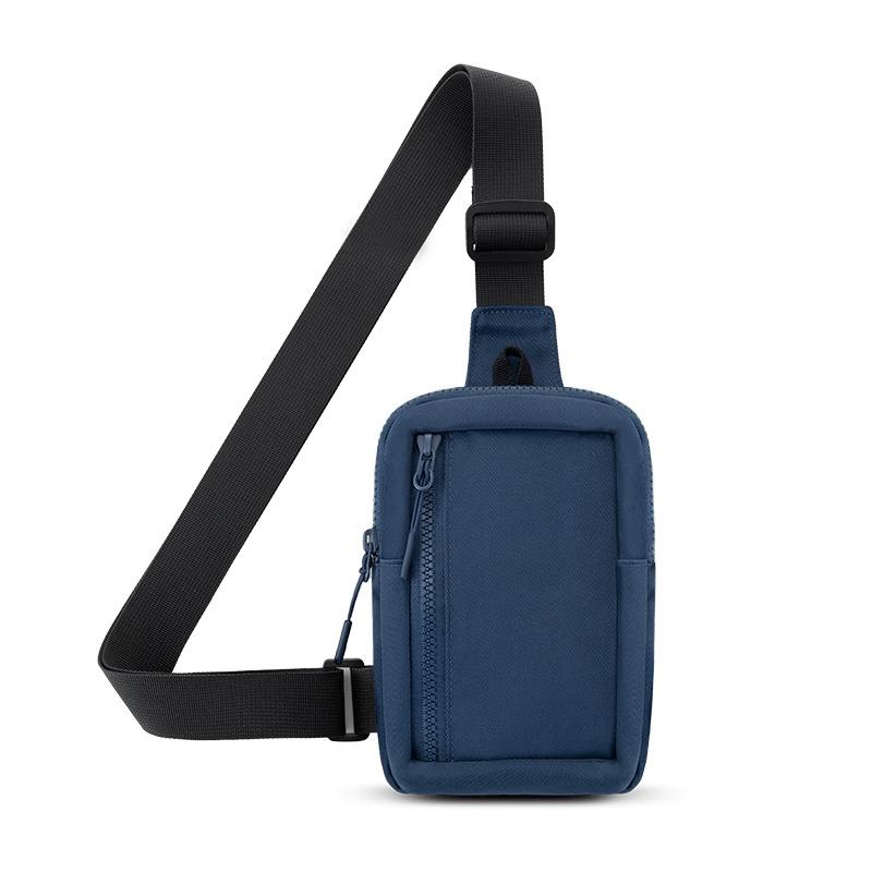 V562-B1077115060DBT-202503032026-00 Crossbody Chest Pack For Outdoor Sports Unisex Cell Phone Bag - Dark Blue - Image 1